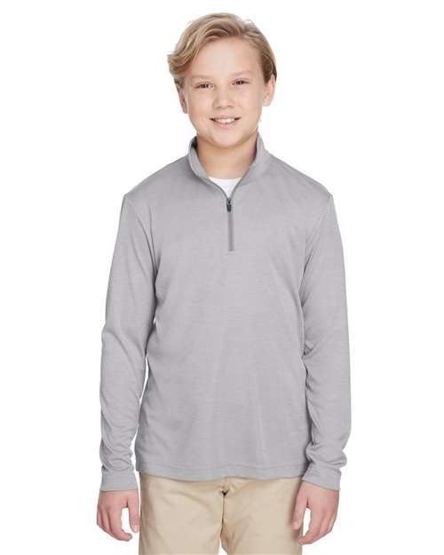 Team 365 – Youth Zone Sonic Heather Performance Quarter-Zip Pullover